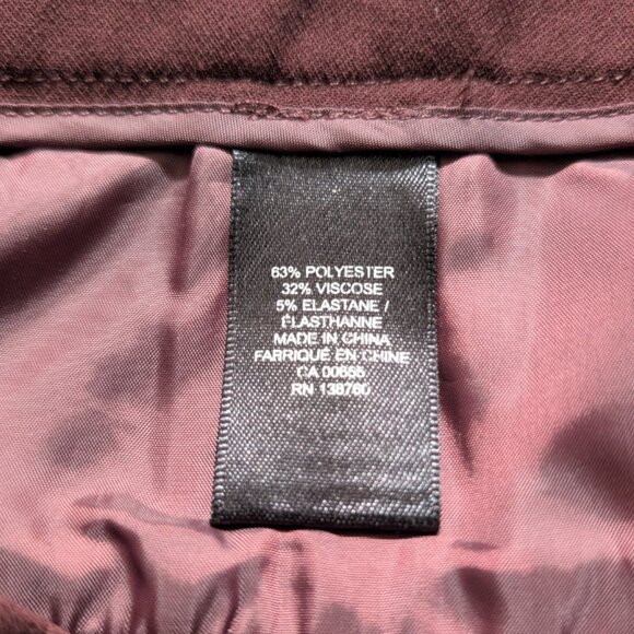 RW&CO brown chocolate plum dress pants size 0 - Picture 14 of 16